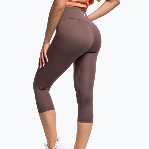 NEW Gymshark Training leggings 7/8 penny brown. Size X-Small - Picture 2 of 4